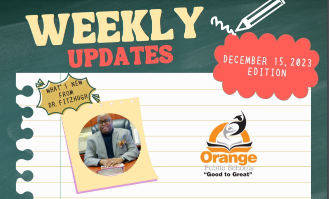  Weekly Update from the Superintendent of Schools